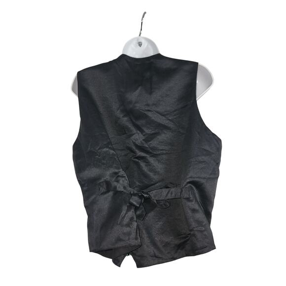 Vintage 80s 90s Sequin Animals Vest With Adjustable Tie In Back Sz M Unisex - Picture 4 of 5